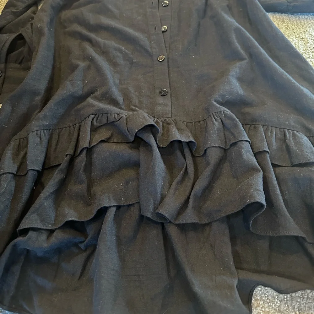 Blackmilk THE THRILL OF FRILL SHIRT DRESS - LIMITED - Picture 8 of 9